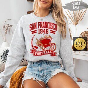 San Francisco 49ers Football 1946 Fan Sports Apparel sweatshirt shirt grey